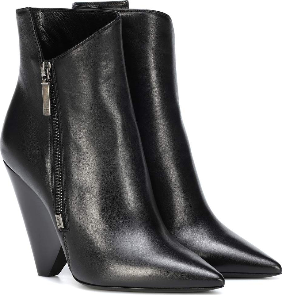 Saint Laurent Niki 105 leather ankle boots