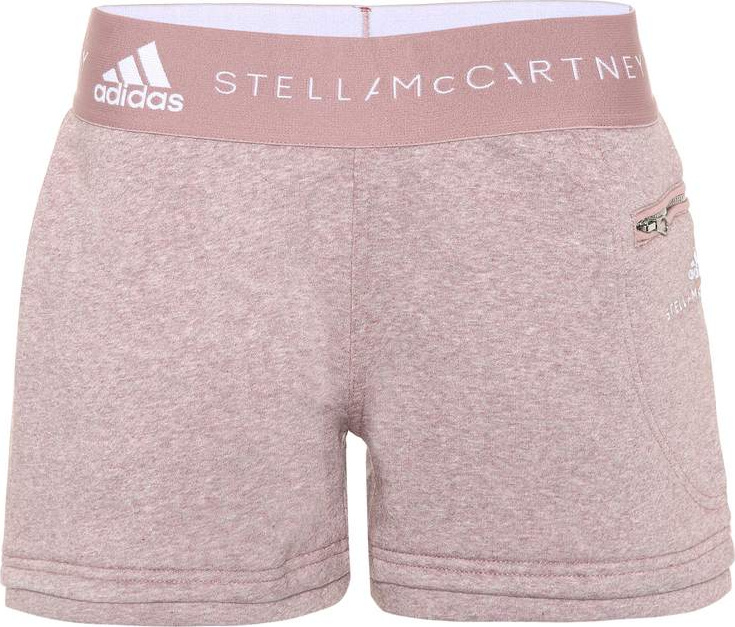Adidas By Stella McCartney Logo cotton-blend shorts