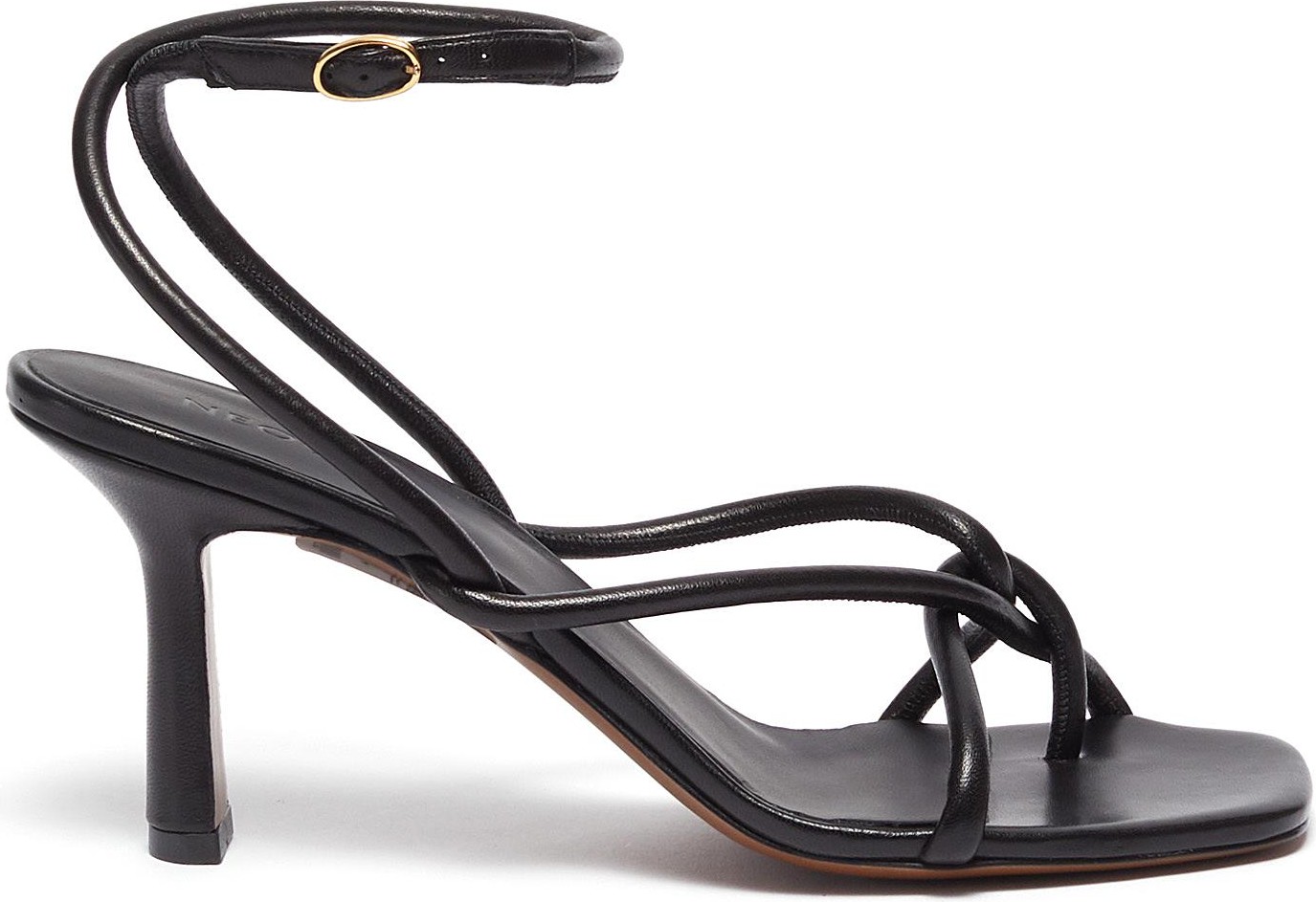 Neous Alkes square toe tubular strappy leather sandals