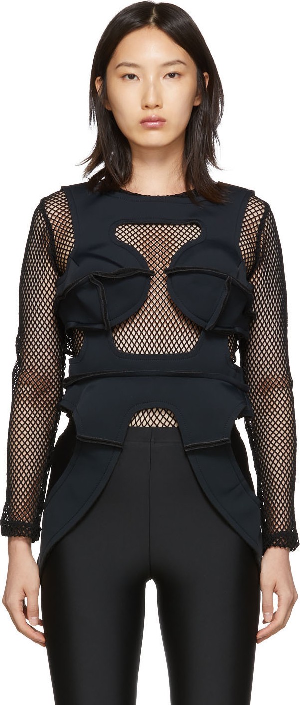 Comme Des Garcons Black Nylon Jersey Body Form