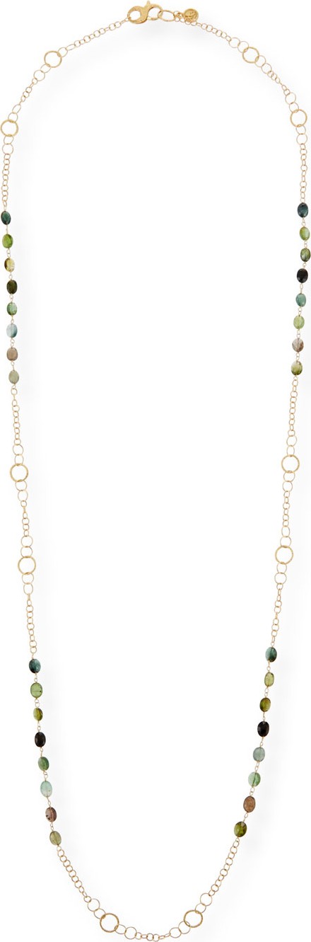 Dominique Cohen 18k Gold Long Paraiba Tourmaline Necklace
