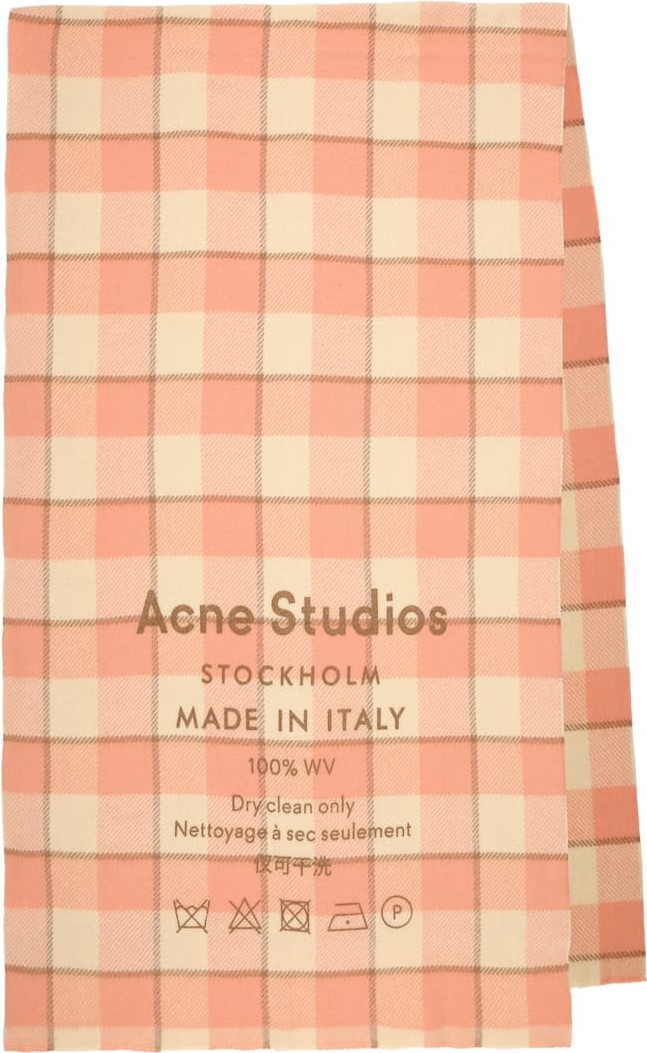 Acne Studios Checked wool scarf