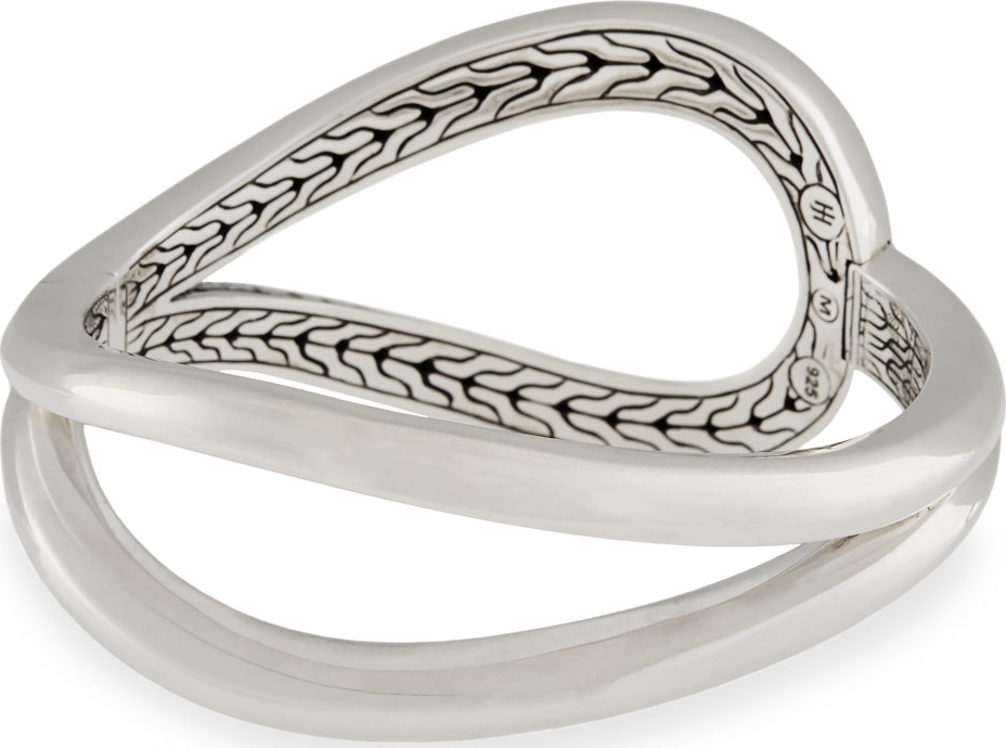 John Hardy Classic Chain Hinged Cuff, Size M