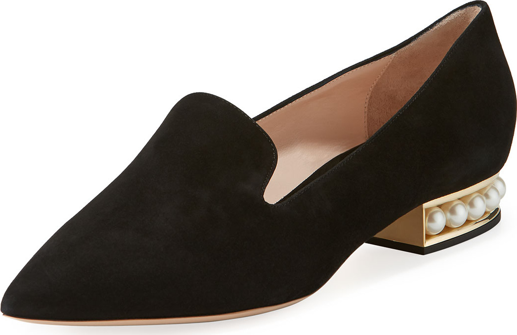 Nicholas Kirkwood Casati Pearly Suede Loafer