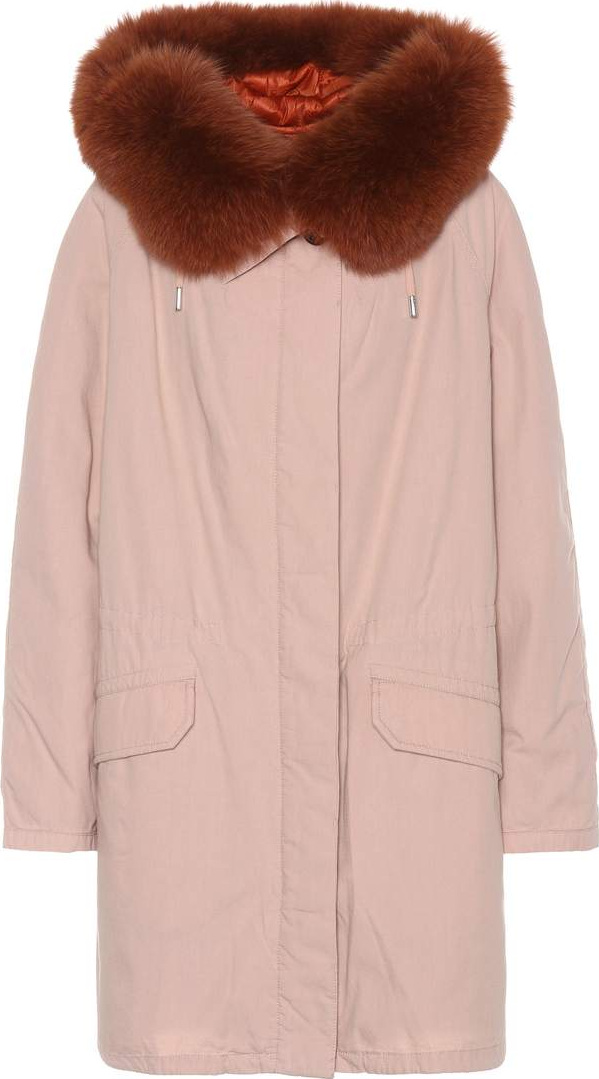 Army By Yves Salomon Fur-trimmed cotton parka