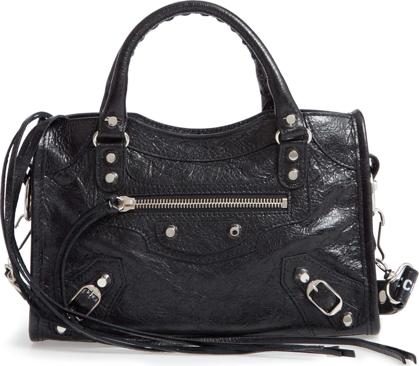 Balenciaga Mini Arena City Leather Satchel