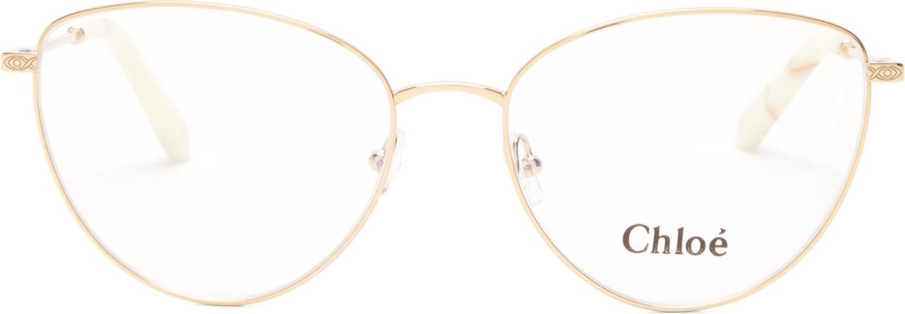 Chloe Cat-eye metal glasses