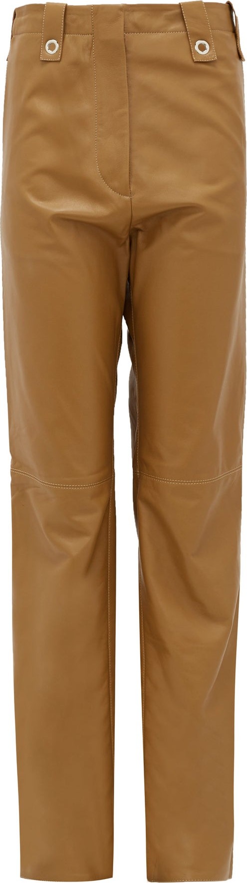 Ludovic De Saint Sernin Topaz waist-tab leather trousers