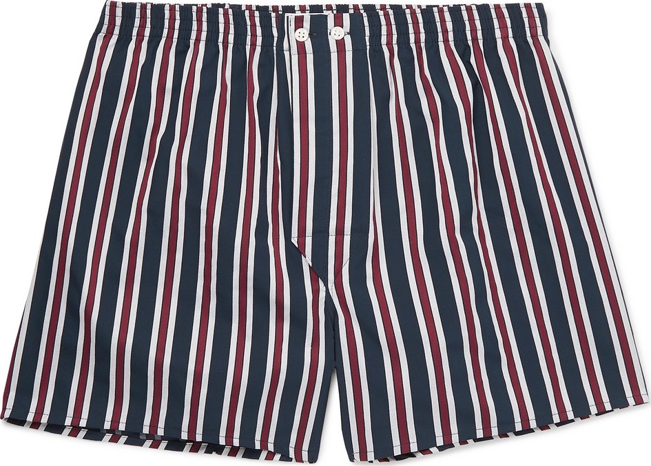Derek Rose Royal Striped Cotton Boxer Shorts