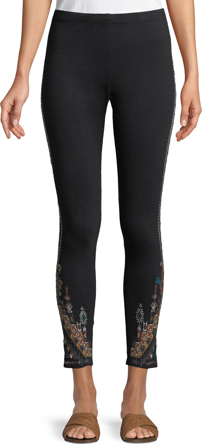 Johnny Was Nala Leggings with Embroidery, Plus Size