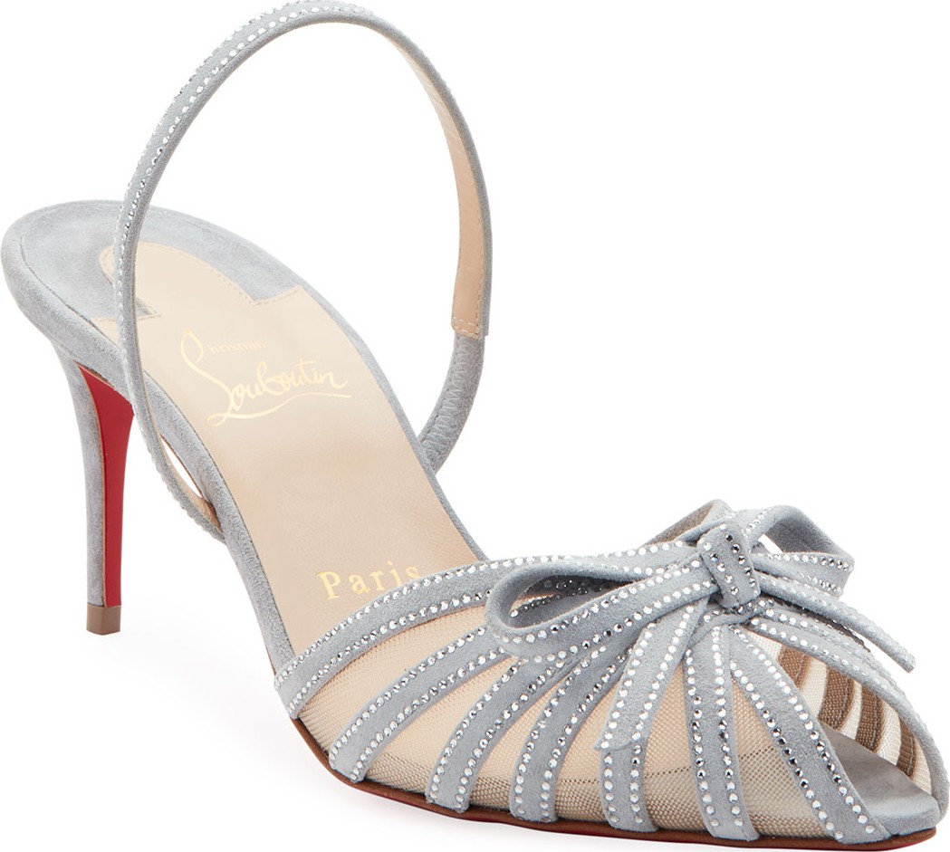 Christian Louboutin Araborda Suede Red Sole Sandals