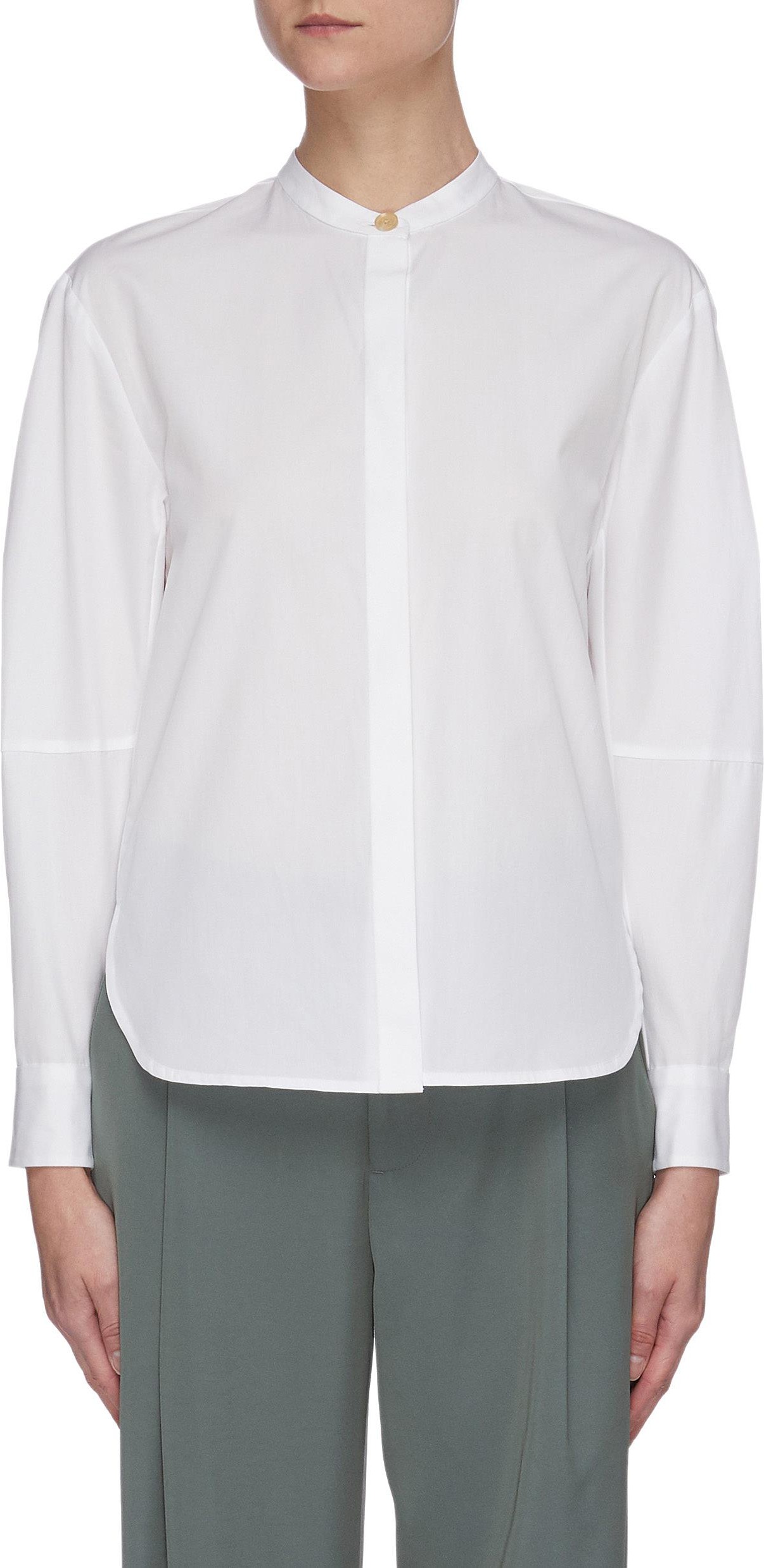 Vince Sculptural sleeve cotton shirt