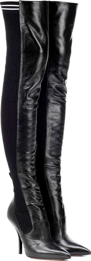 Fendi Leather over-the-knee boots