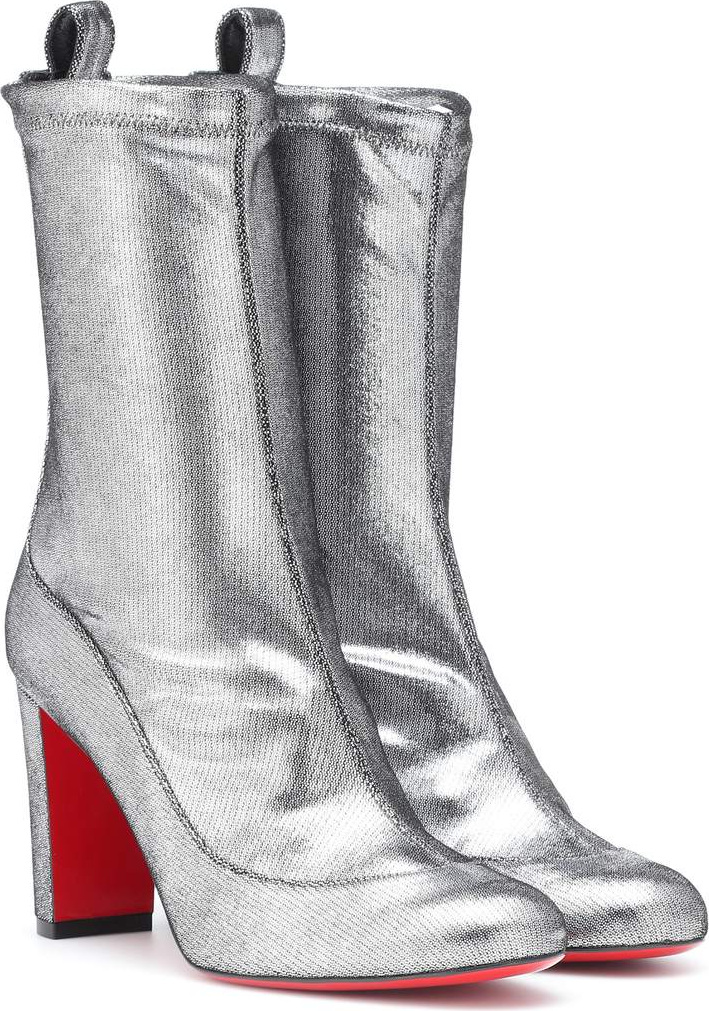 Christian Louboutin Gena 85 metallic leather boots