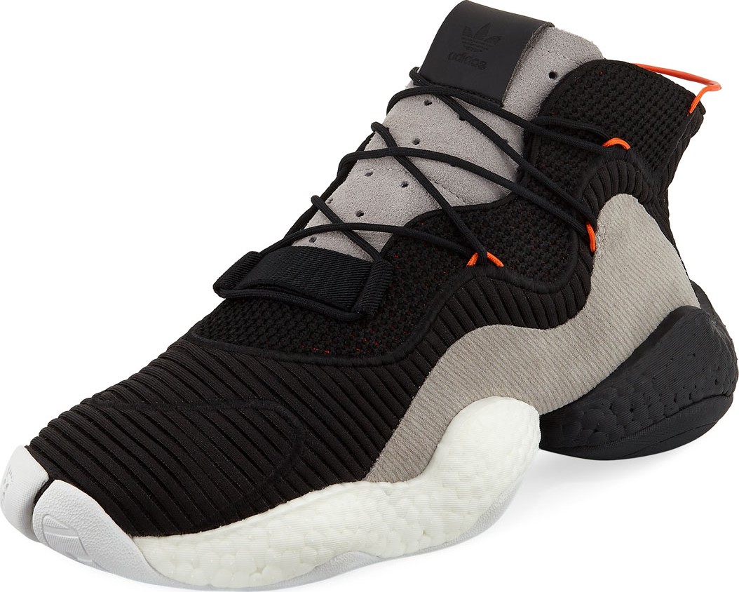 Adidas Crazy BYW Mixed Fabric Sneaker, Black