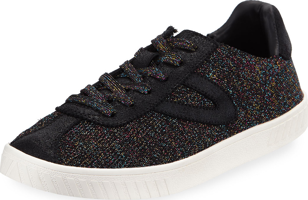Tretorn Glittered Knit Platform Sneaker