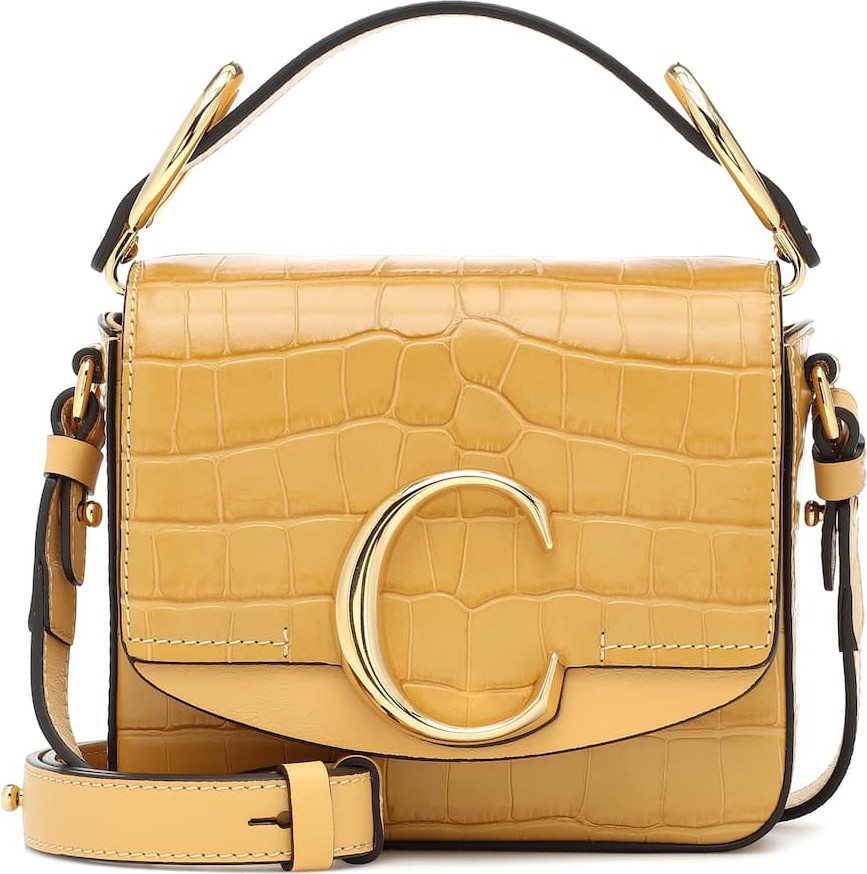 Chloe Chloé C Mini leather shoulder bag