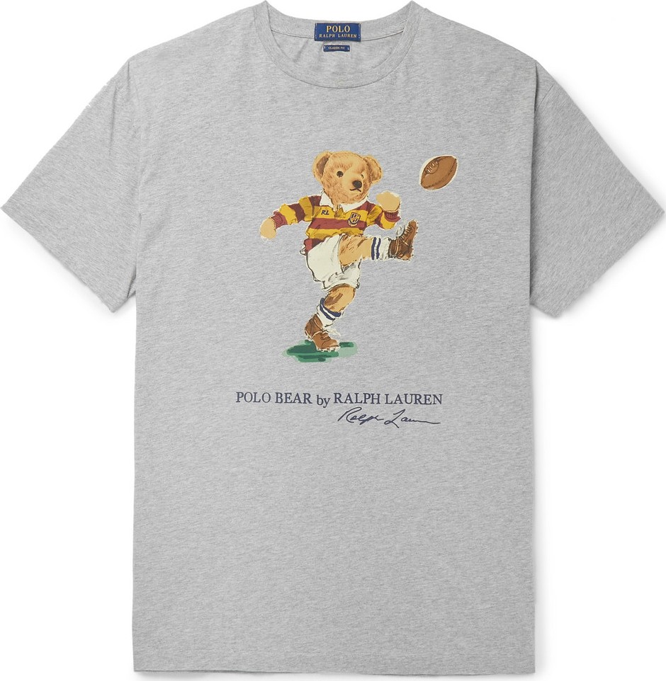 Polo Ralph Lauren Printed Mélange Cotton-Jersey T-Shirt