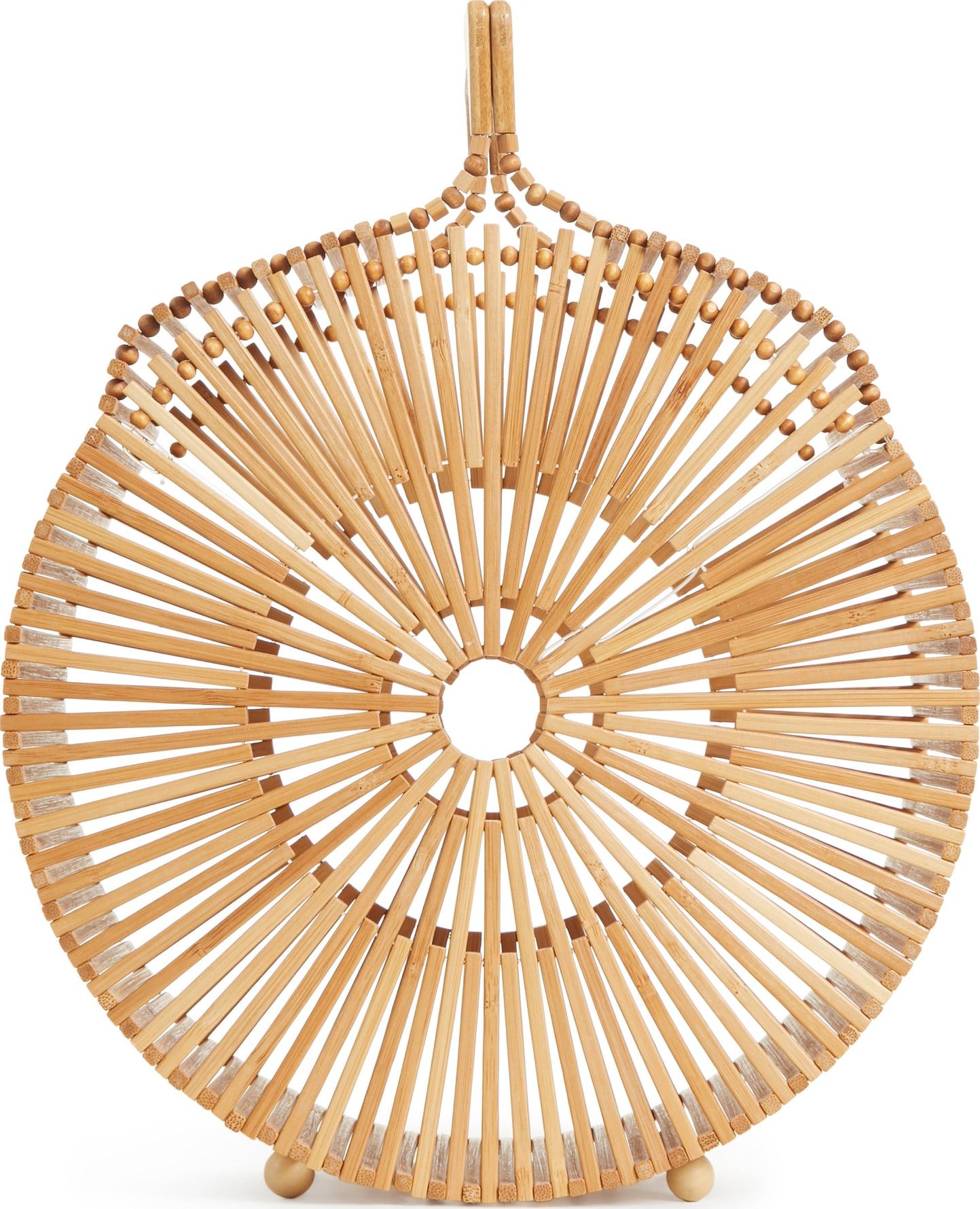 Cult Gaia Round Bamboo Top Handle Bag