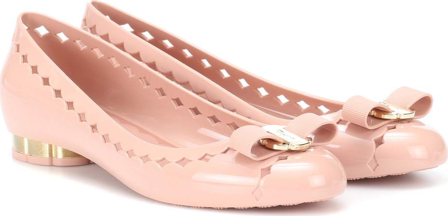 Salvatore Ferragamo Vara Bow Jelly ballet flats