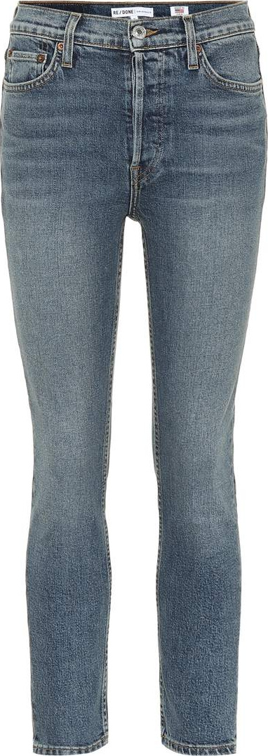 RE/DONE High Rise Ankle Crop jeans
