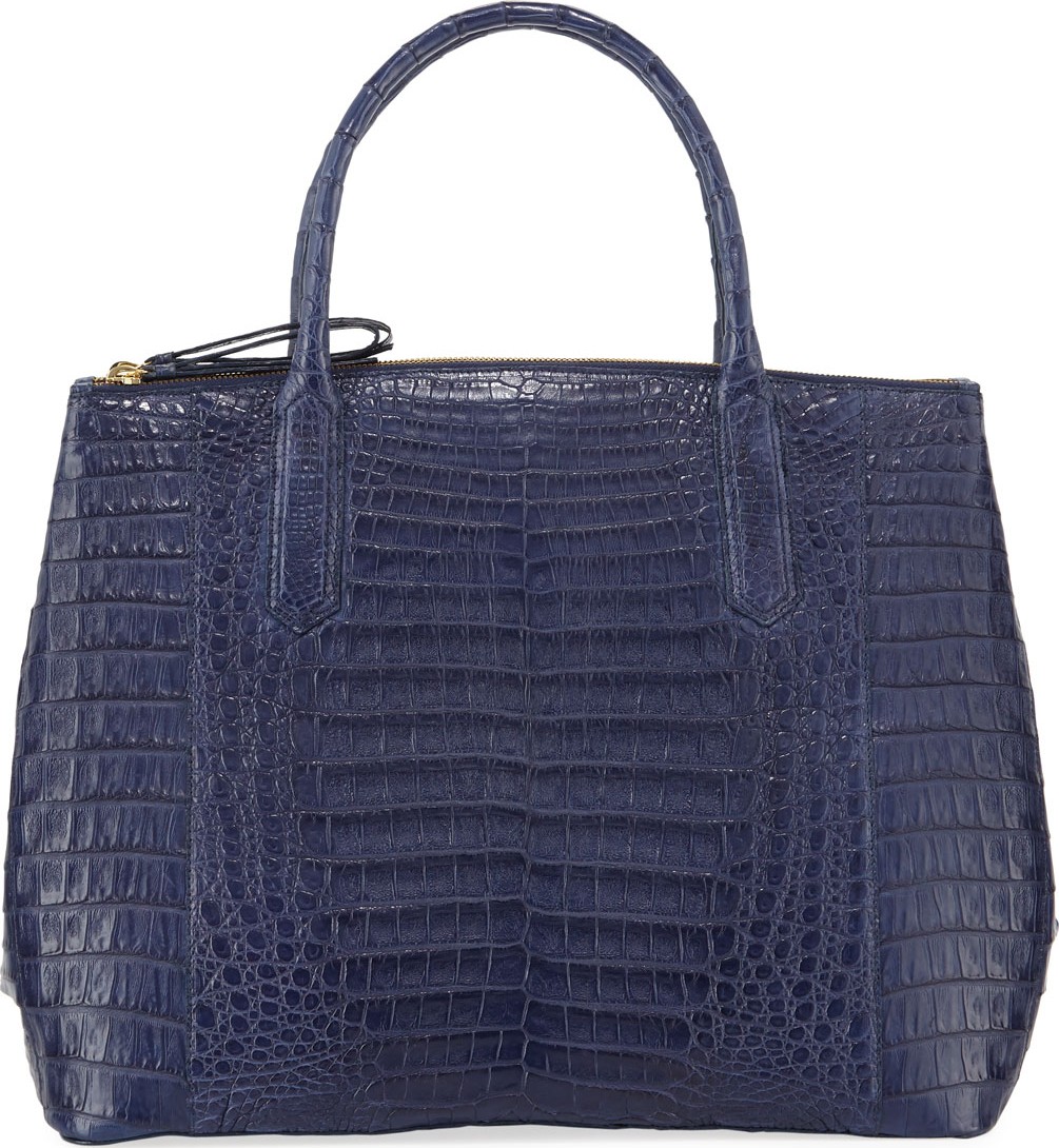 Nancy Gonzalez Nix Medium Crocodile Zip Tote Bag