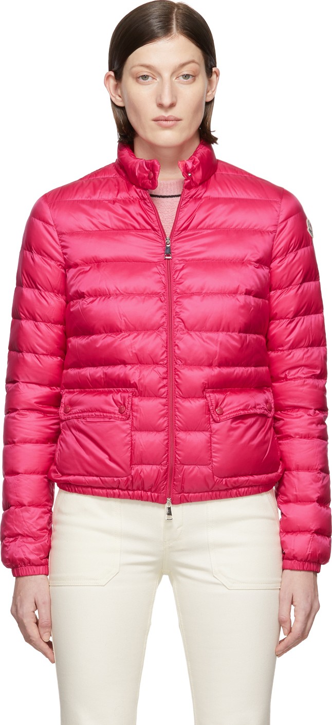 Moncler Pink Down Lans Jacket