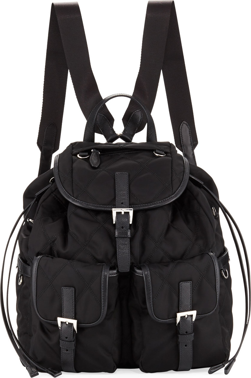 Prada Large Tessuto Impunturato Backpack