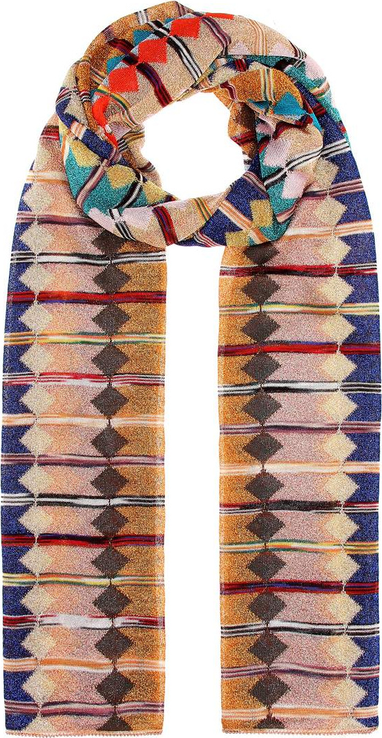 Missoni Metallic knit scarf