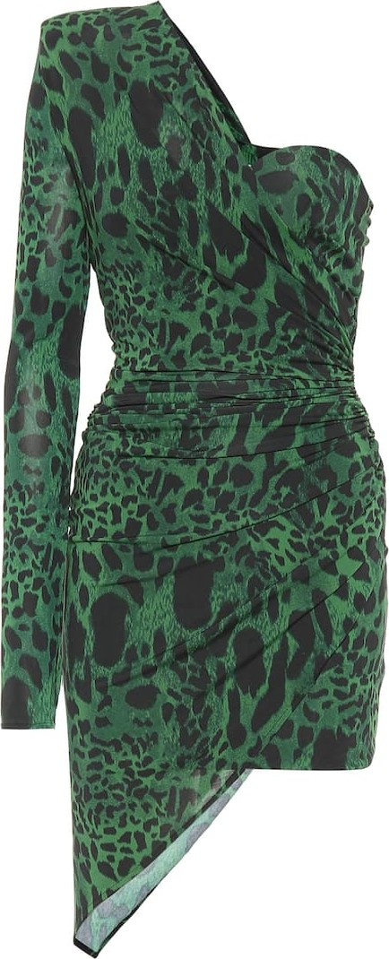 Alexandre Vauthier Leopard-print one-shoulder minidress
