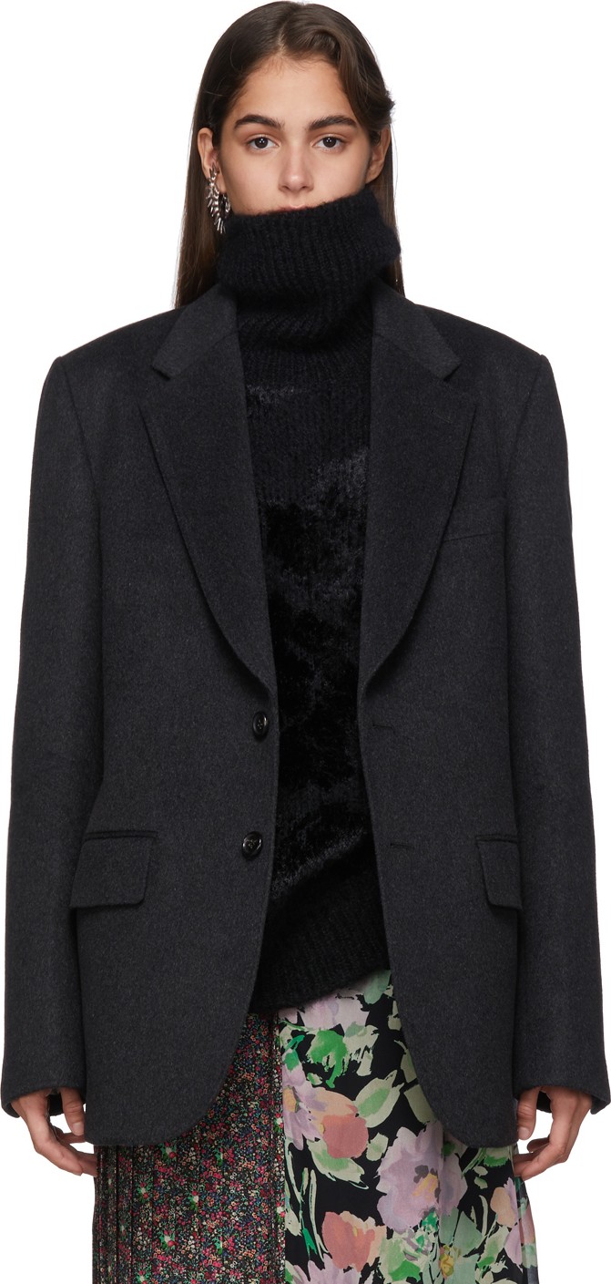 Junya Watanabe Grey Wool Blazer