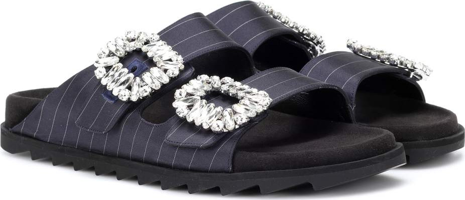 Roger Vivier Slidy Viv striped slides