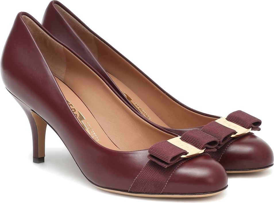 Salvatore Ferragamo Carla 70 leather pumps
