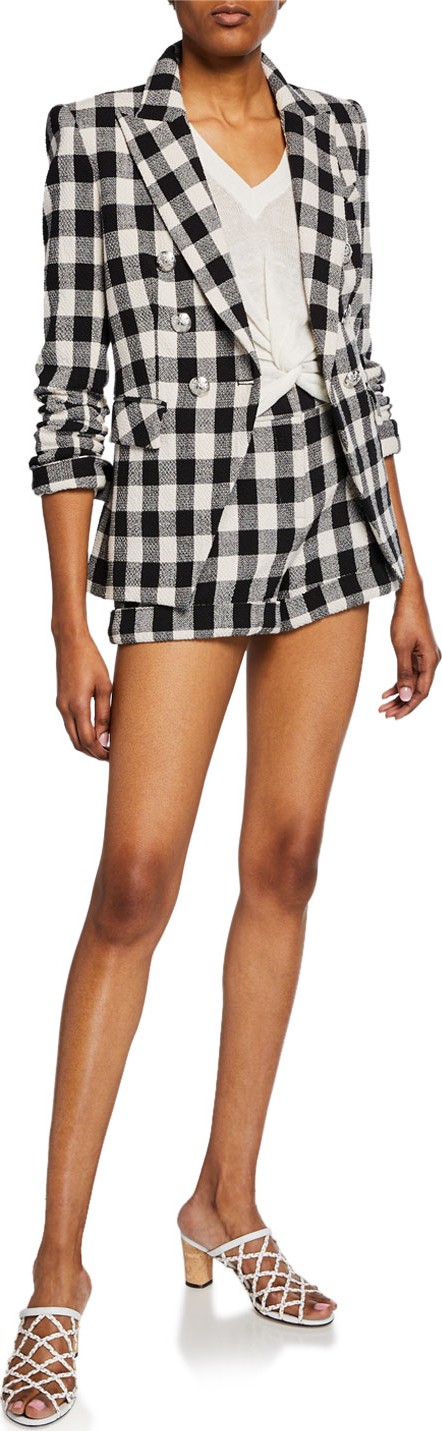 Veronica Beard Miller Dickey Checker Jacket