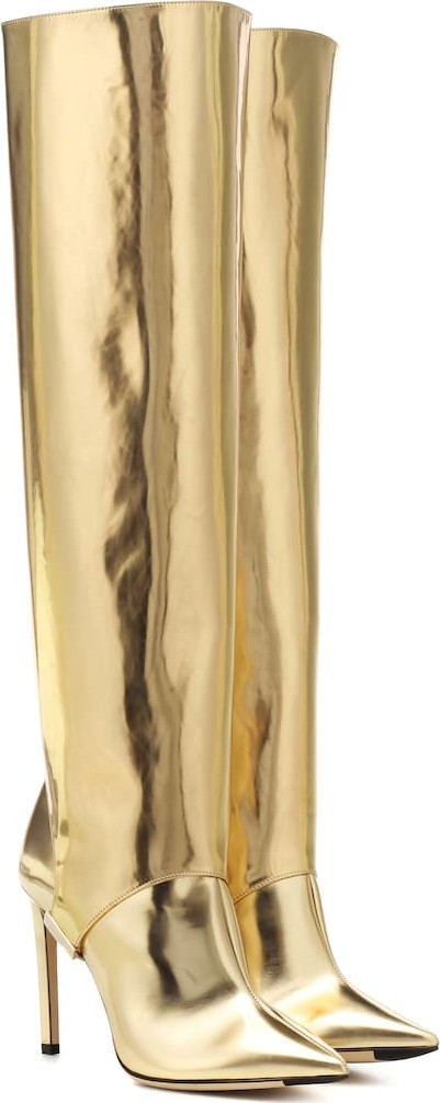 Jimmy Choo Hurley 100 two-piece knee-high boots