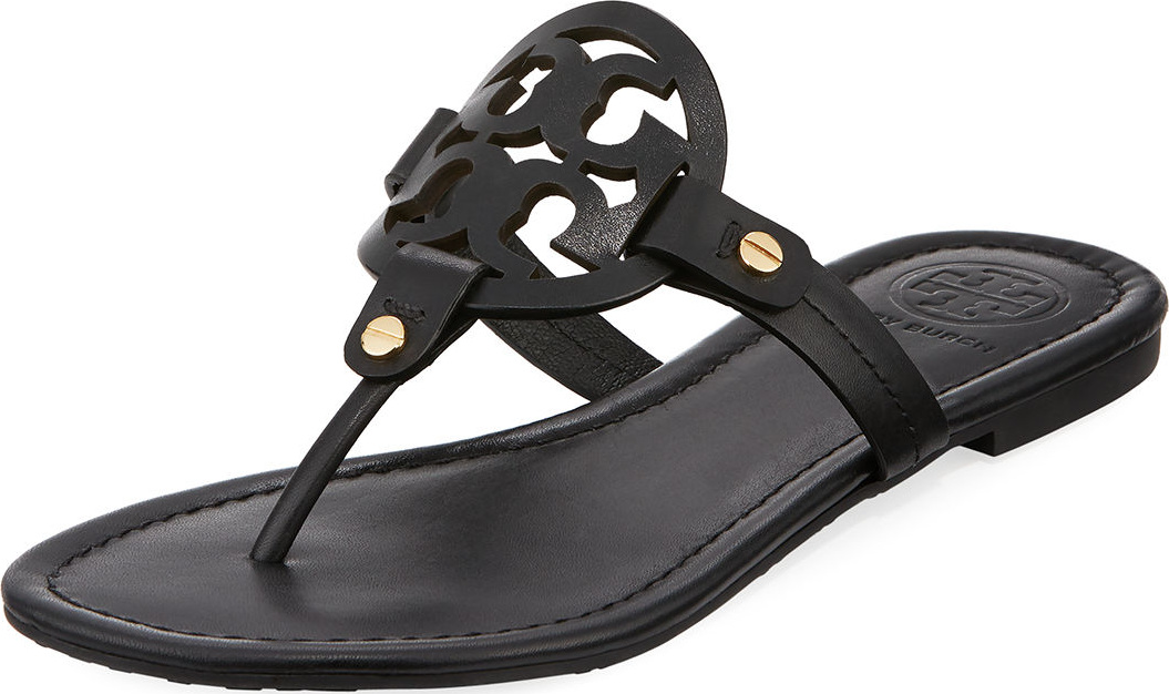 Tory Burch Miller Logo Flat Thong Sandal