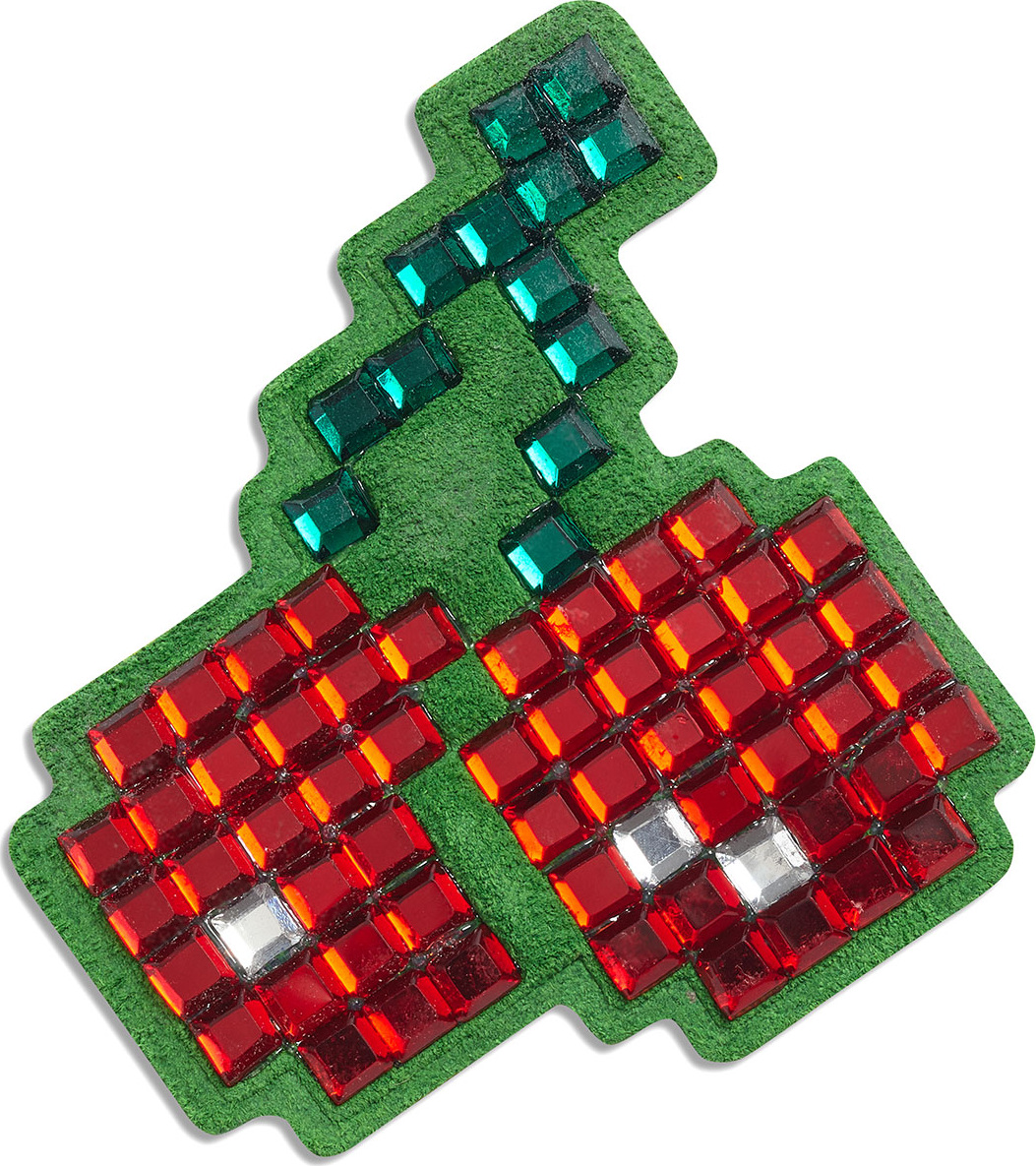 Anya Hindmarch Cherries Crystal Sticker for Handbag, Red