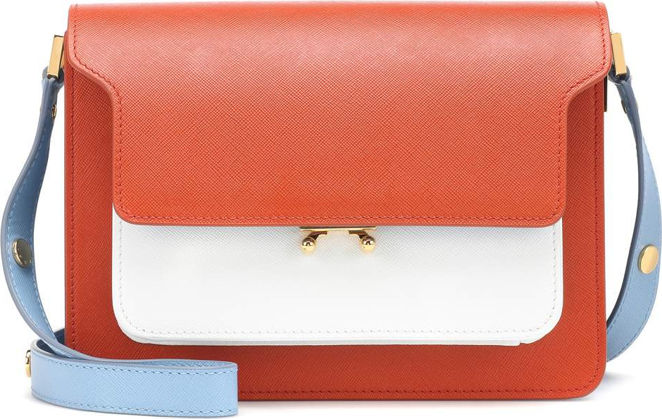 Marni Trunk leather shoulder bag