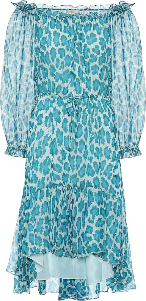 DIANE von FURSTENBERG Camilla leopard-print silk minidress