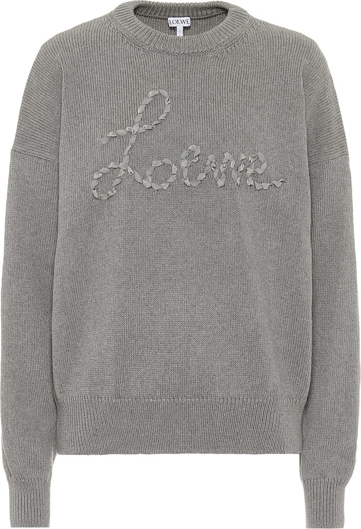 LOEWE Embroidered cotton sweater