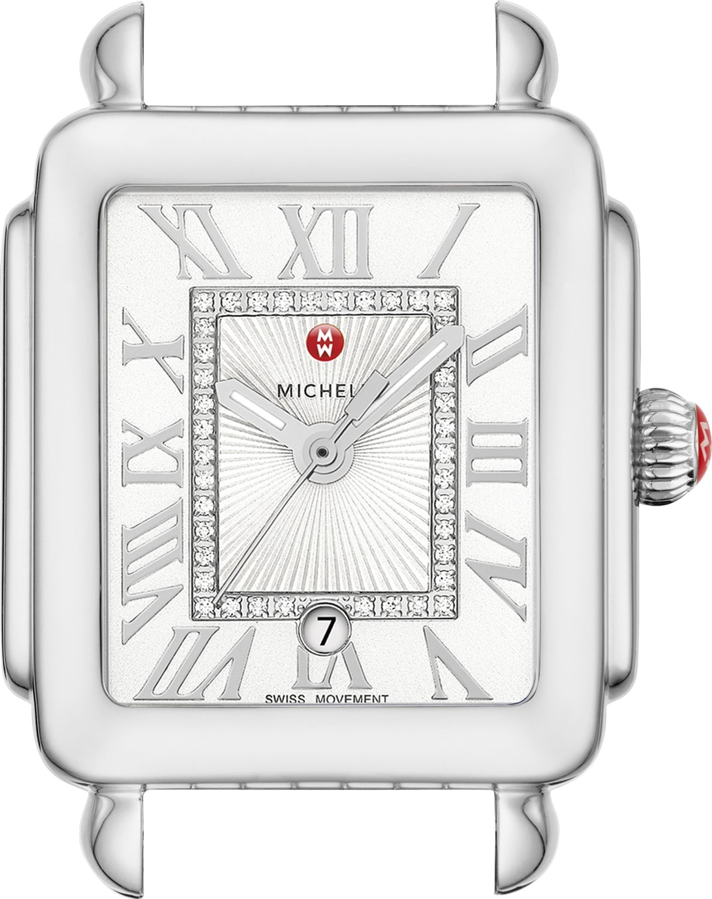 MICHELE Deco Madison Mid Diamond Dial Watch Head, 29mm x 31mm