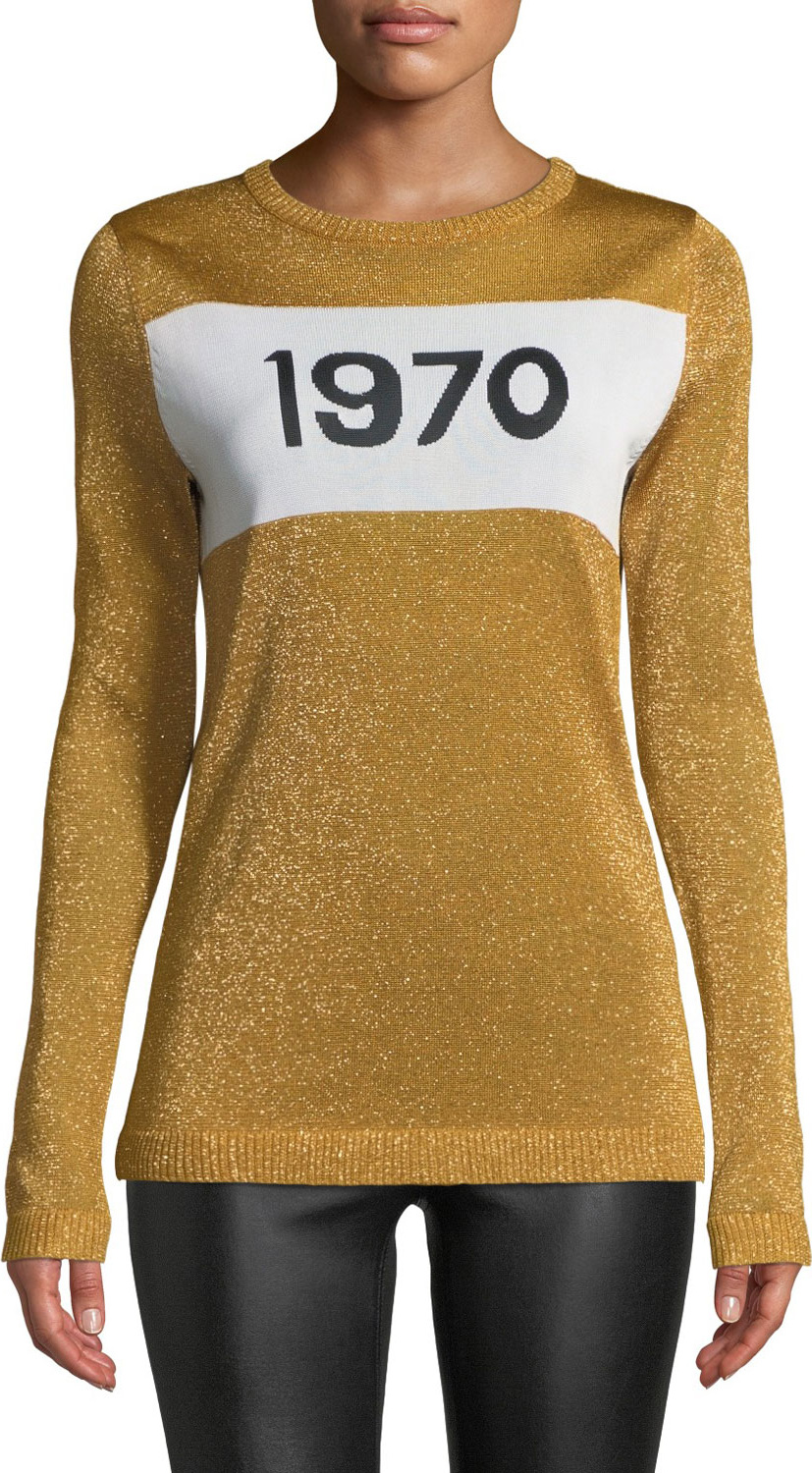 Bella Freud 1970 Sparkle Graphic Sweater