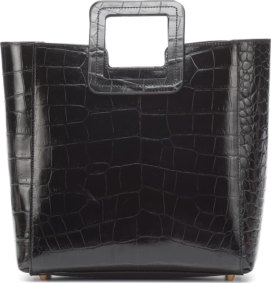 Staud Shirley croc-effect leather tote