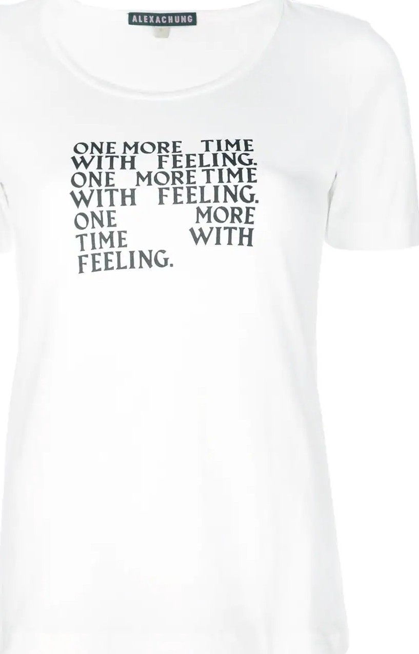Alexachung slogan print T-shirt