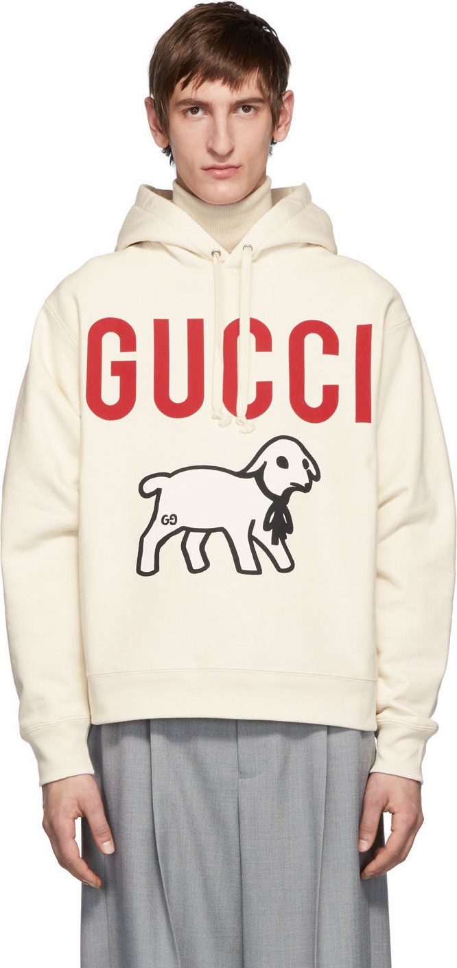 Gucci Off-White Oversized Lamb Hoodie