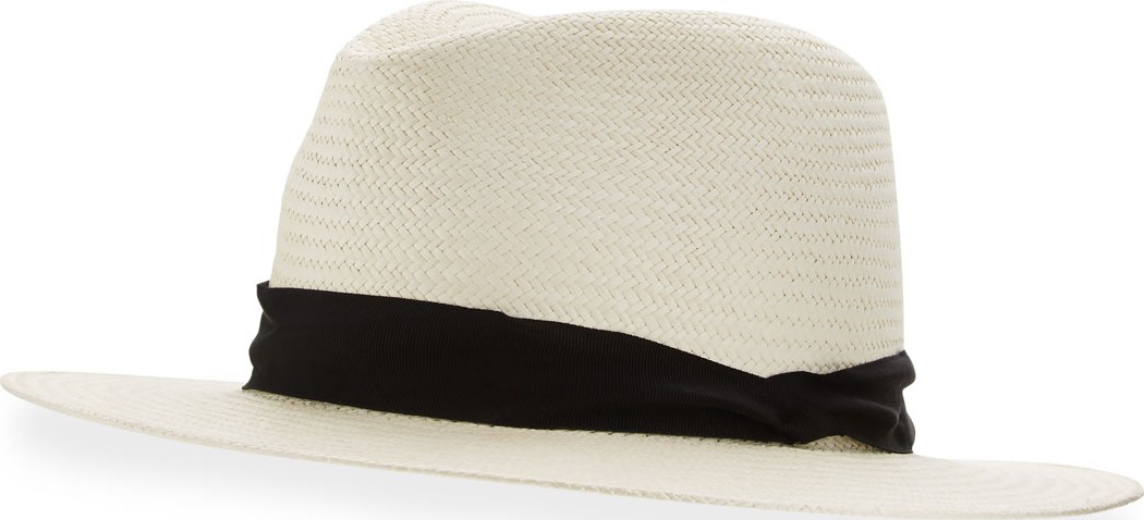 Rag & Bone Panama Straw Hat, White
