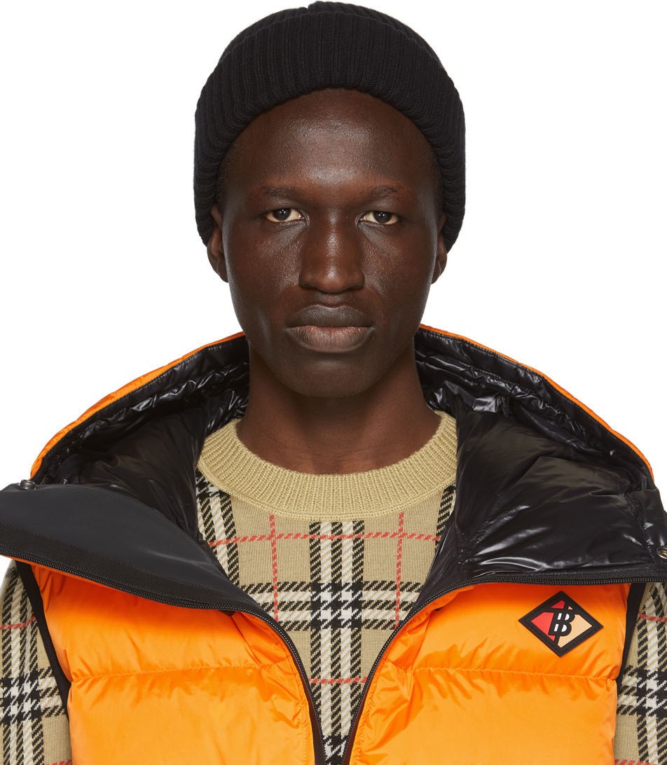 Burberry London England Black Wool Beanie