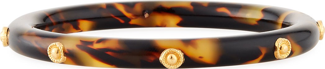GAS Bijoux Caftan Acetate Bangle, Tortoise