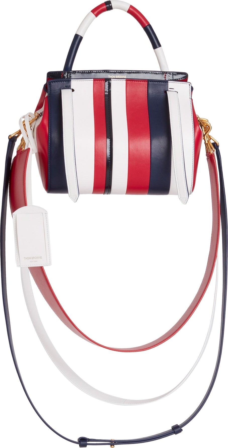 Thom Browne Patchwork Leather Shoulder Bag