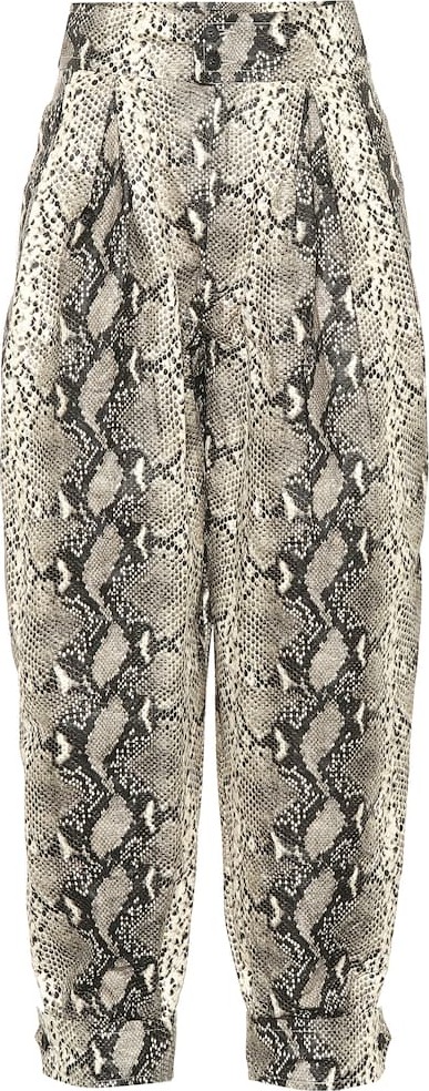Philosophy Di Lorenzo Serafini Snakeskin-printed pants